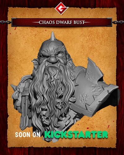 Chaos Dwarf Bust