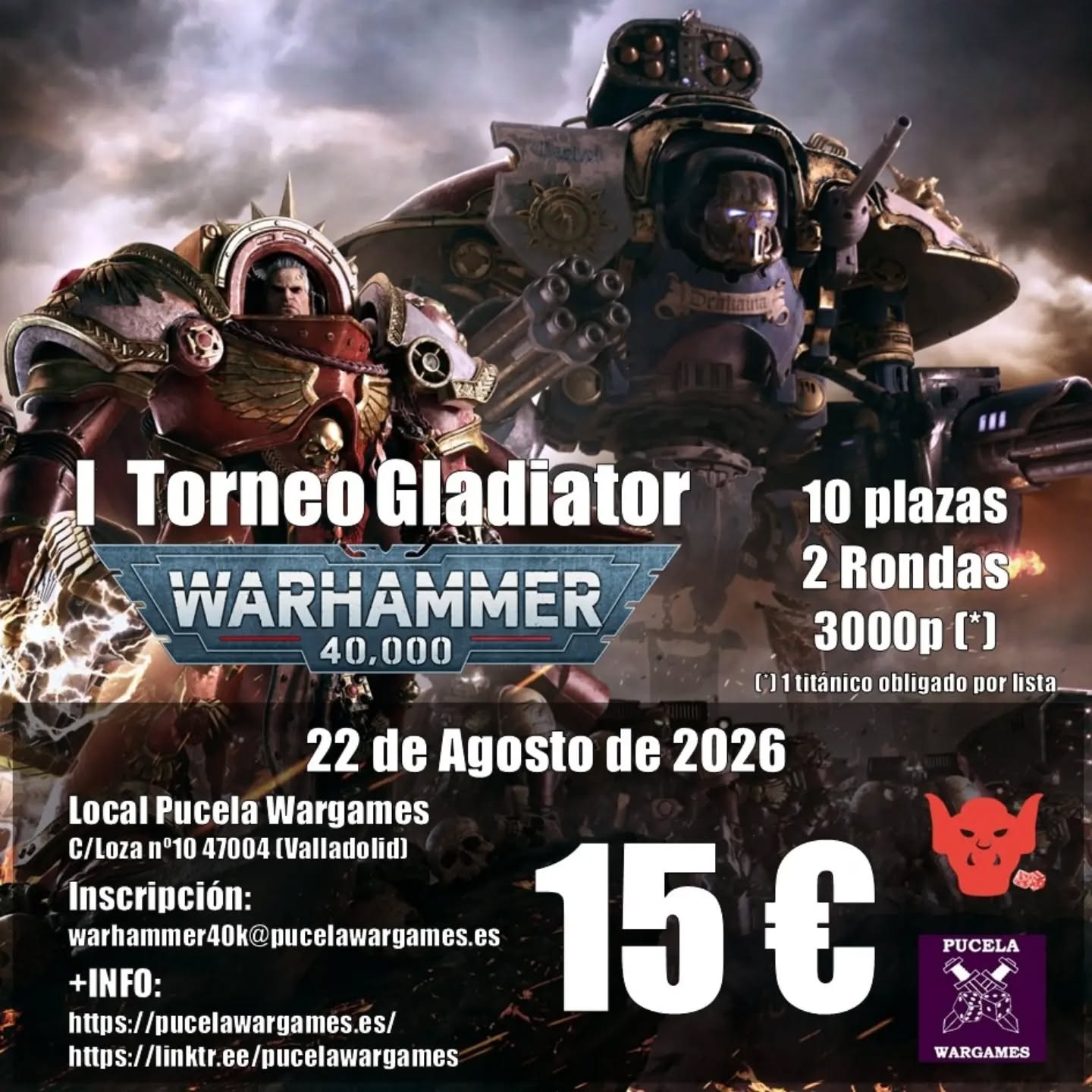 I Torneo Warhammer 40K Gladiator Pucela Wargames