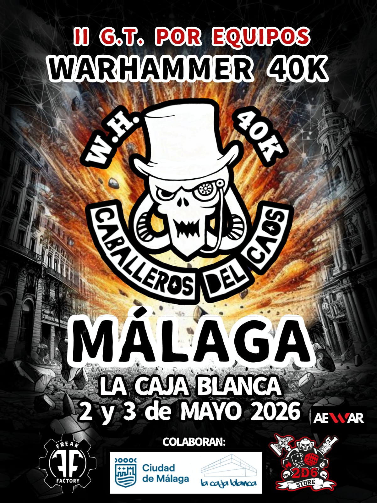 II Torneo Warhammer 40K GT por equipos Caballeros del Caos Malaga 2026