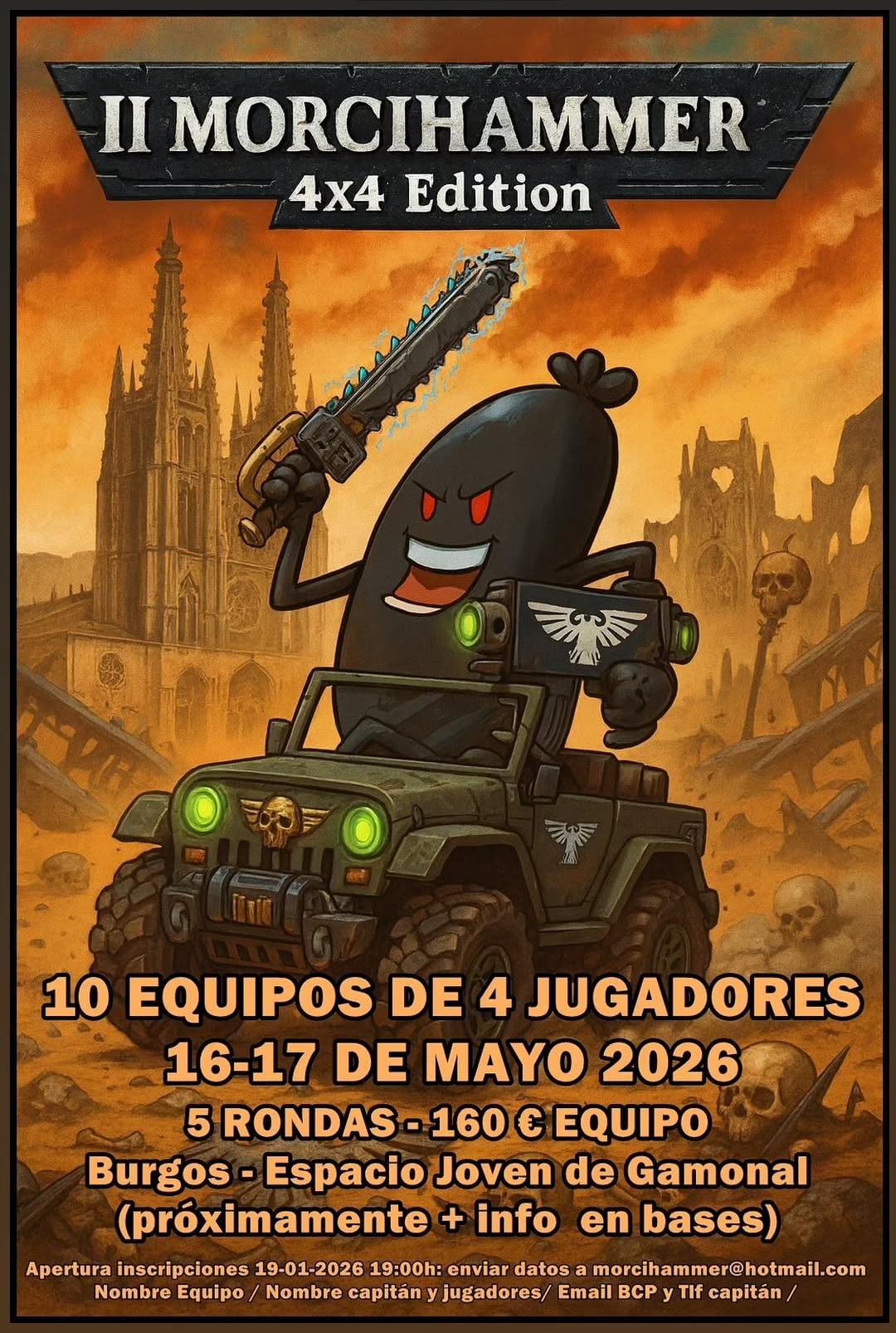 II Torneo Warhammer 40K por equipos Morcihammer 4x4 Edition