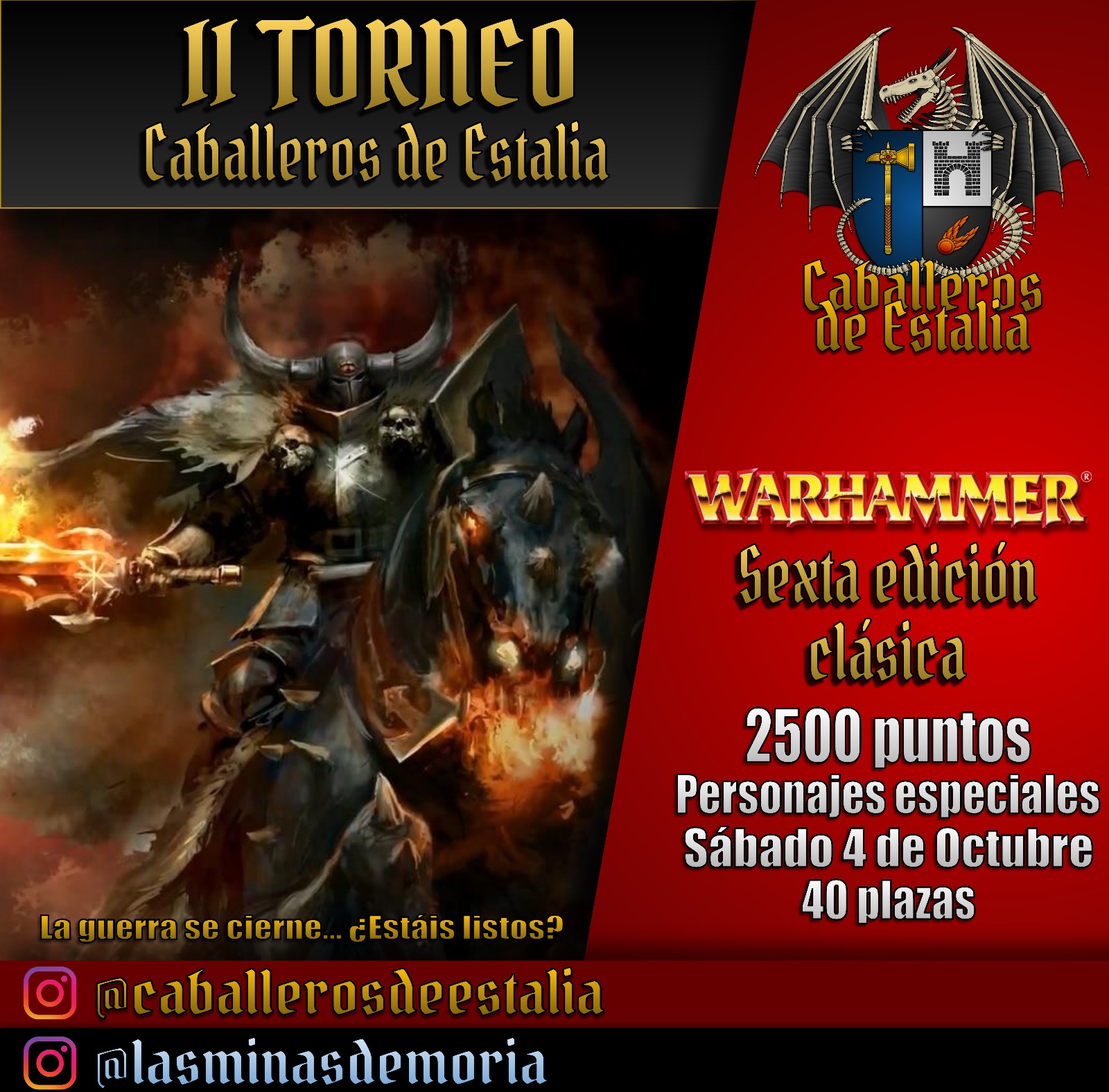 II Torneo Warhammer Fantasy Caballeros de Estalia