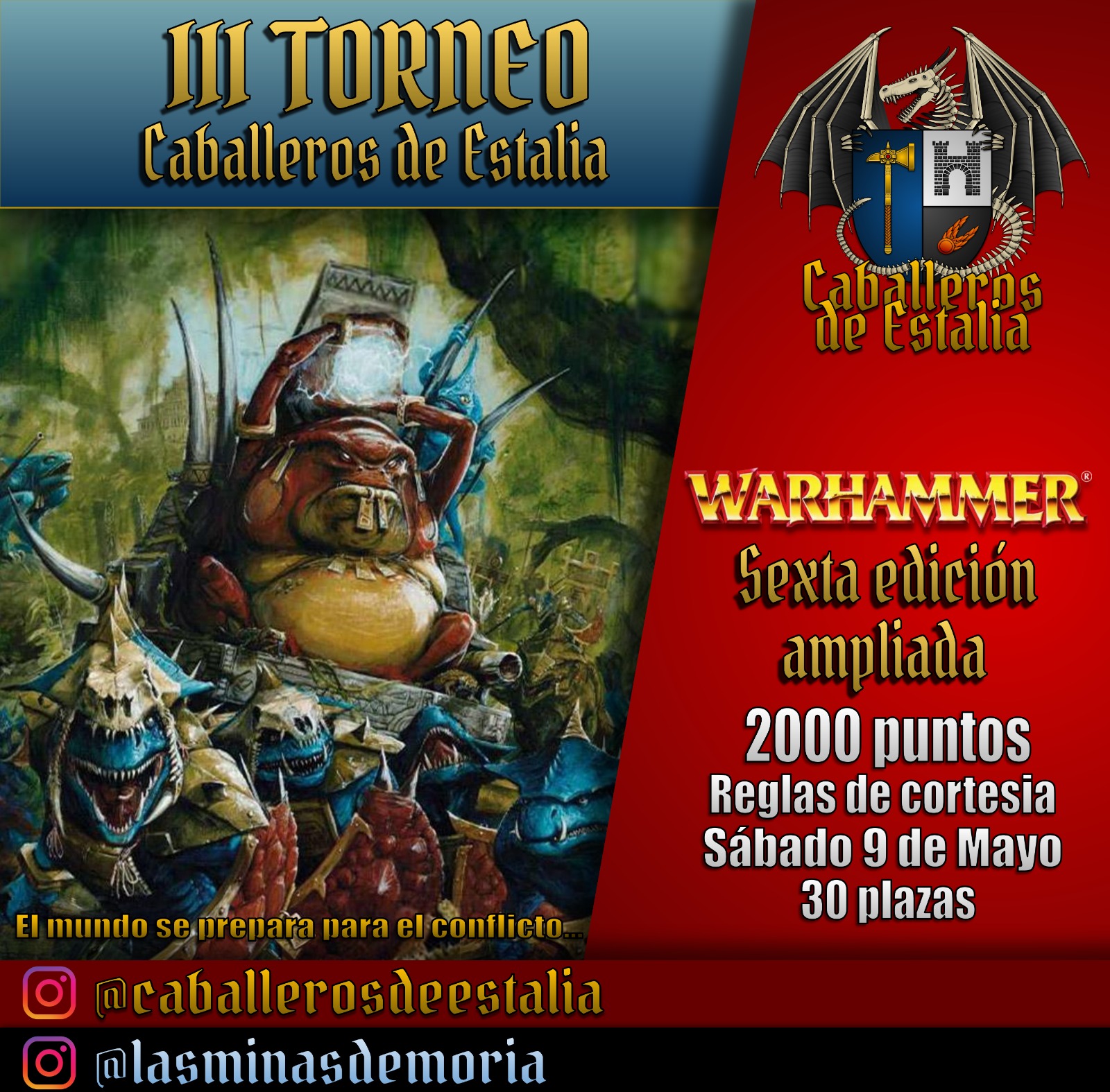 III Torneo Warhammer Fantasy Caballeros de Estalia