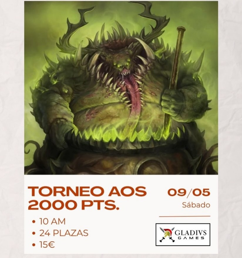 Torneo Age of Sigmar Gladius Games - Mayo 2026
