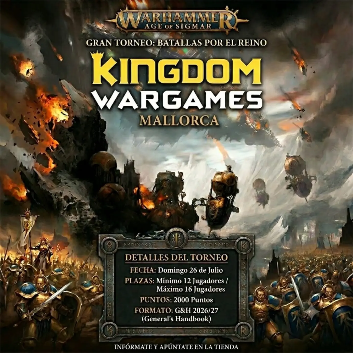 Torneo Age of Sigmar Kingdom Wargames Mallorca - Julio 2026