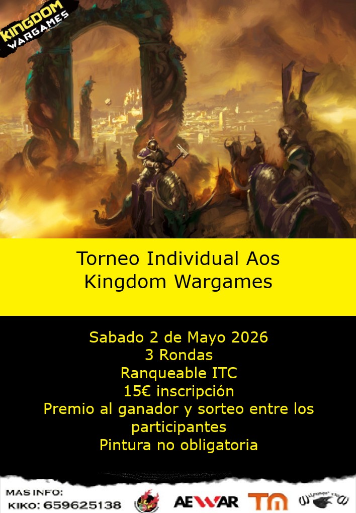 Torneo Age of Sigmar Kingdom Wargames - Mayo 2026