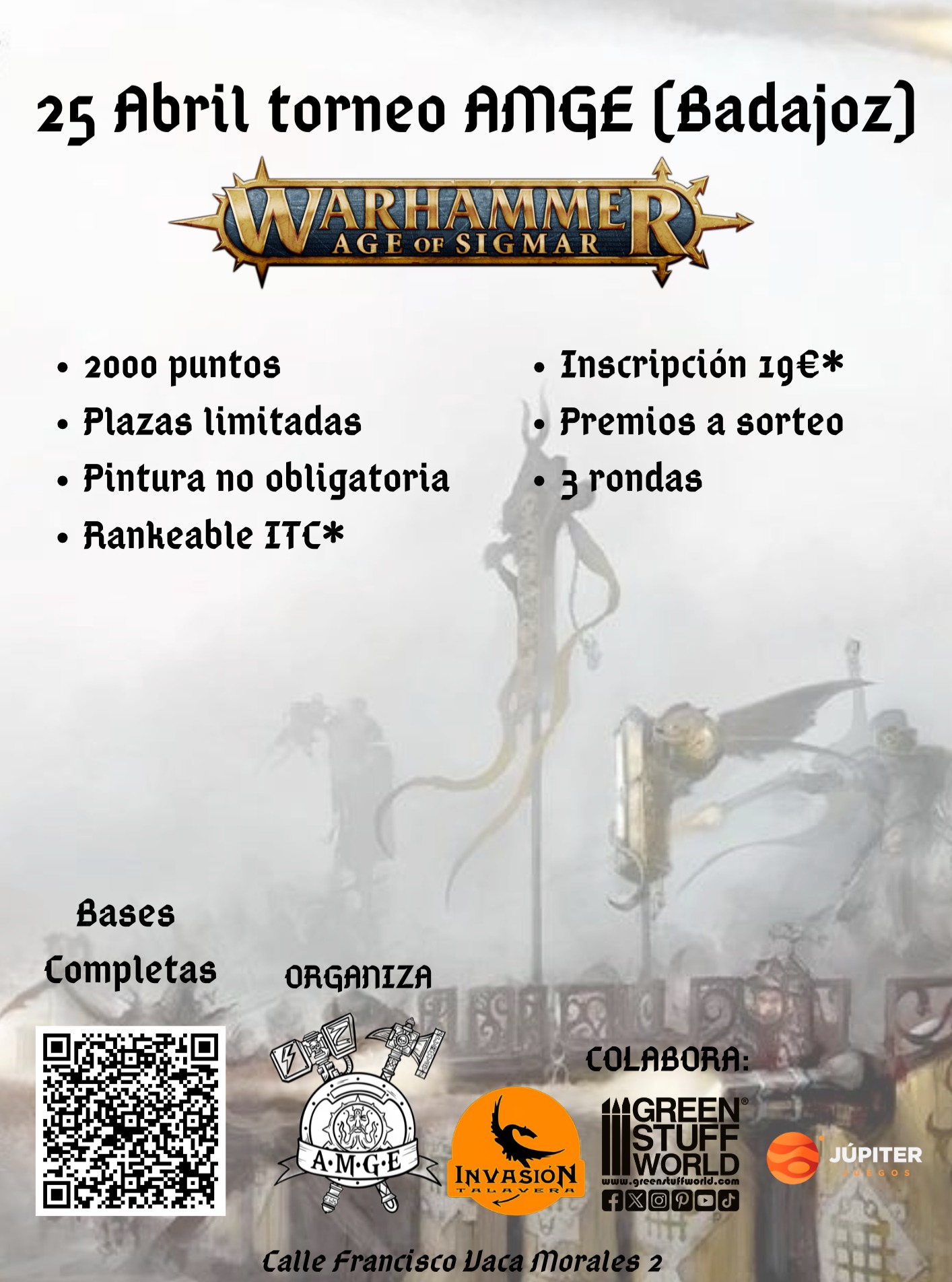 Torneo Age of Sigmar Asociación Martillo de Guerra 2026