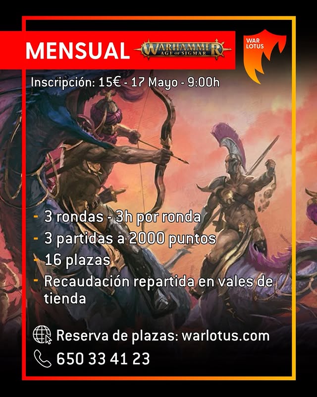 Torneo Age of Sigmar War Lotus - Mayo 2026