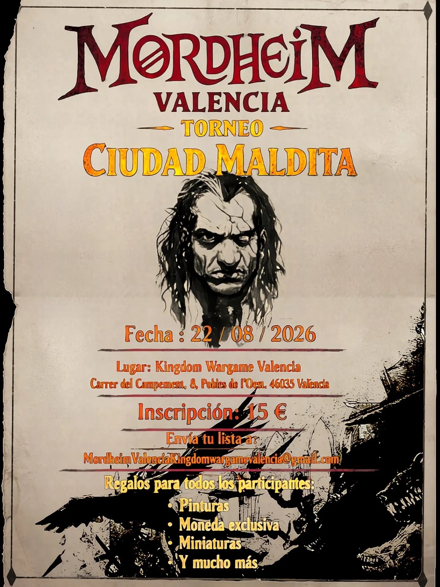 Torneo Mordheim Ciudad Maldita - Agosto 2026