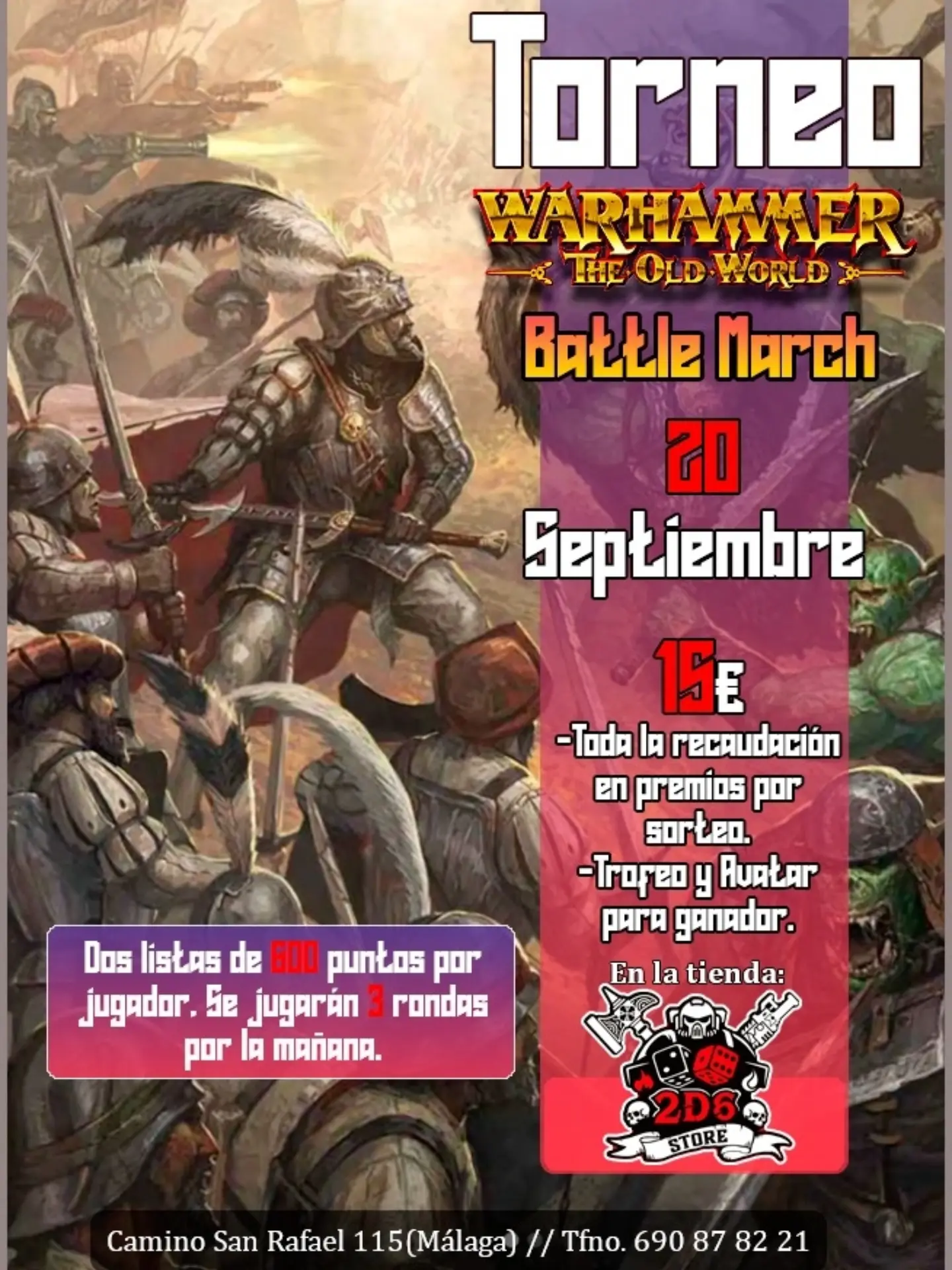 Torneo The Old World 2D6 Store (Septiembre 2026)