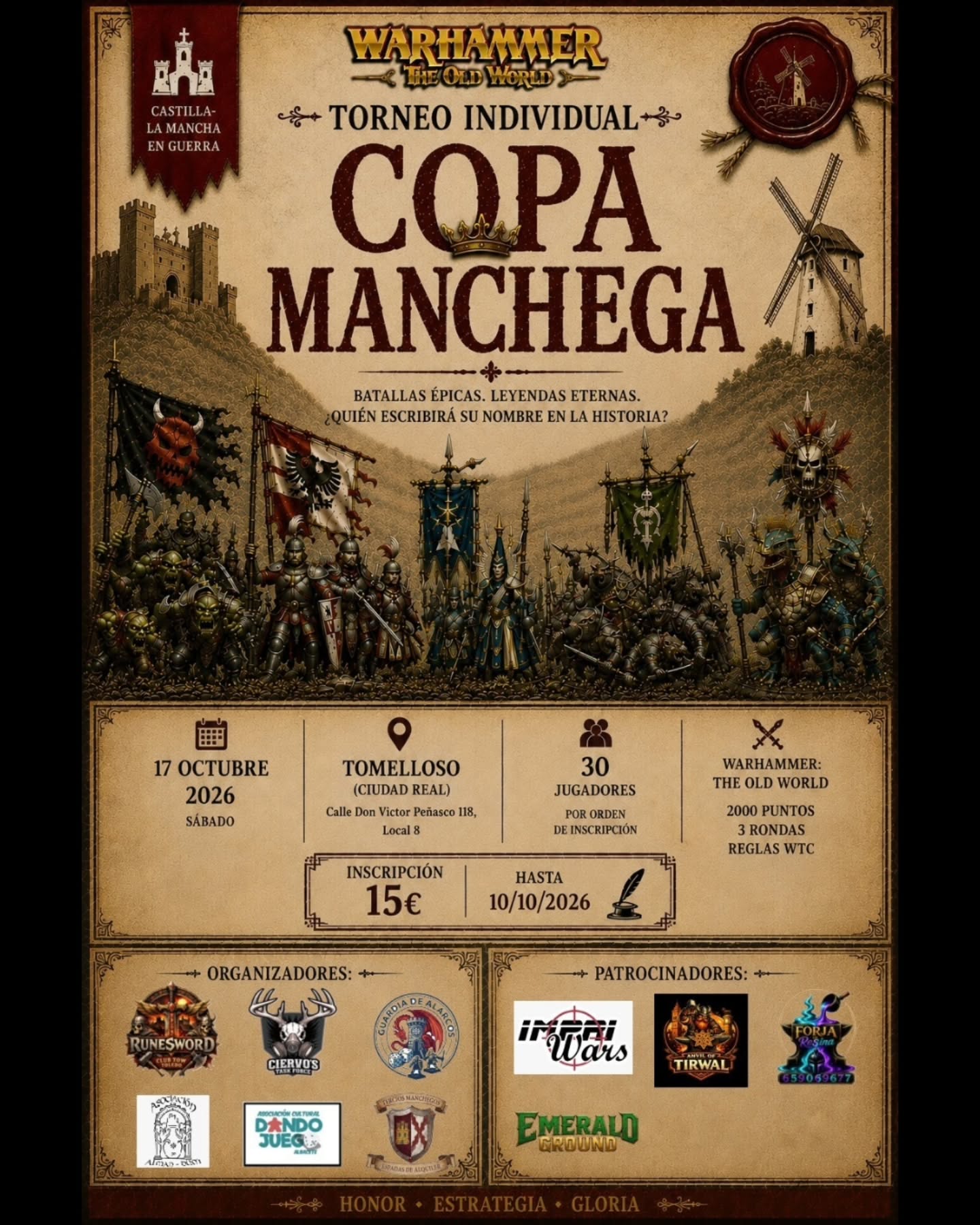 Torneo The Old World Copa Manchega 2026