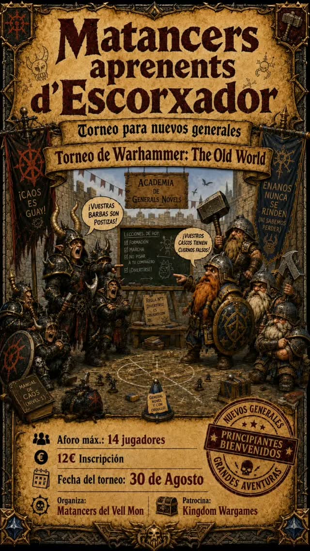 Torneo The Old World Kingdom Wargames Mallorca - Agosto 2026