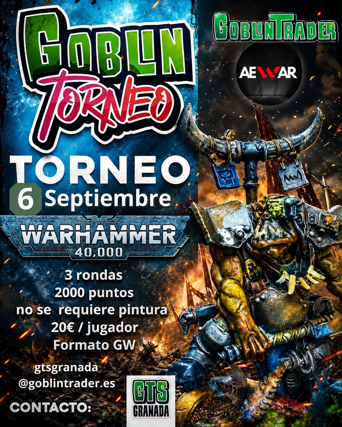 Goblin Torneo Granada Warhammer 40.000 - Septiembre 2026