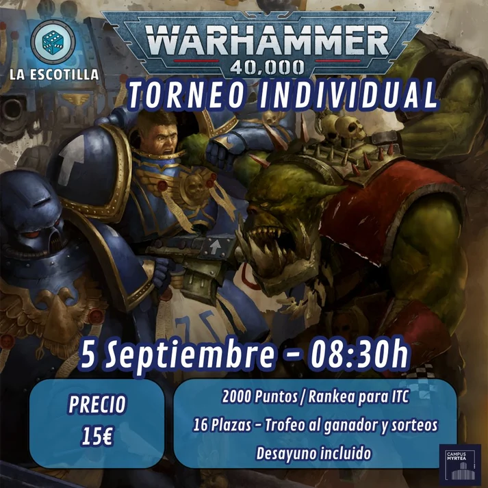 Torneo Warhammer 40.000 La Escotilla - Septiembre 2026