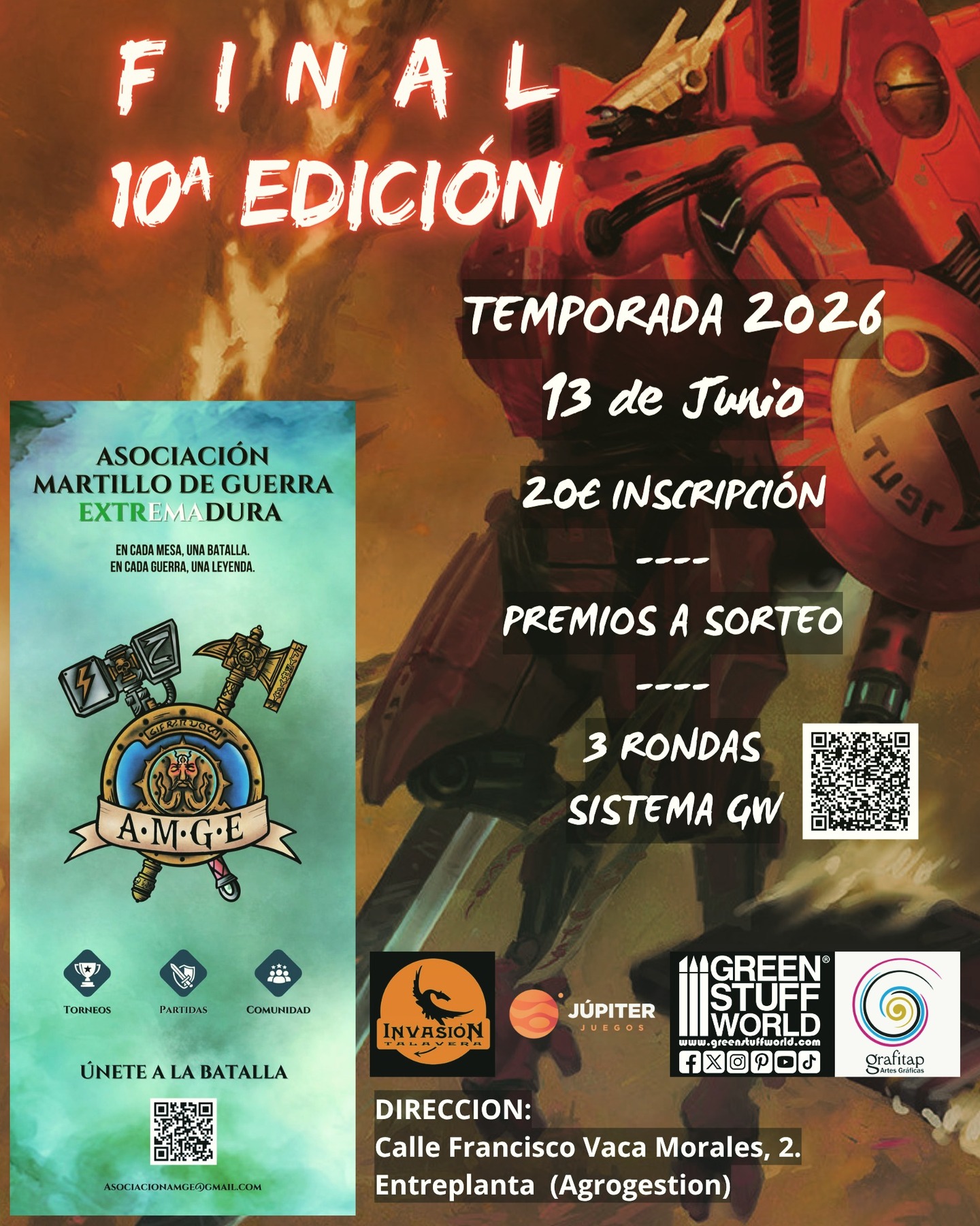 Torneo Warhammer 40K Asociación Martillo de Guerra 2026