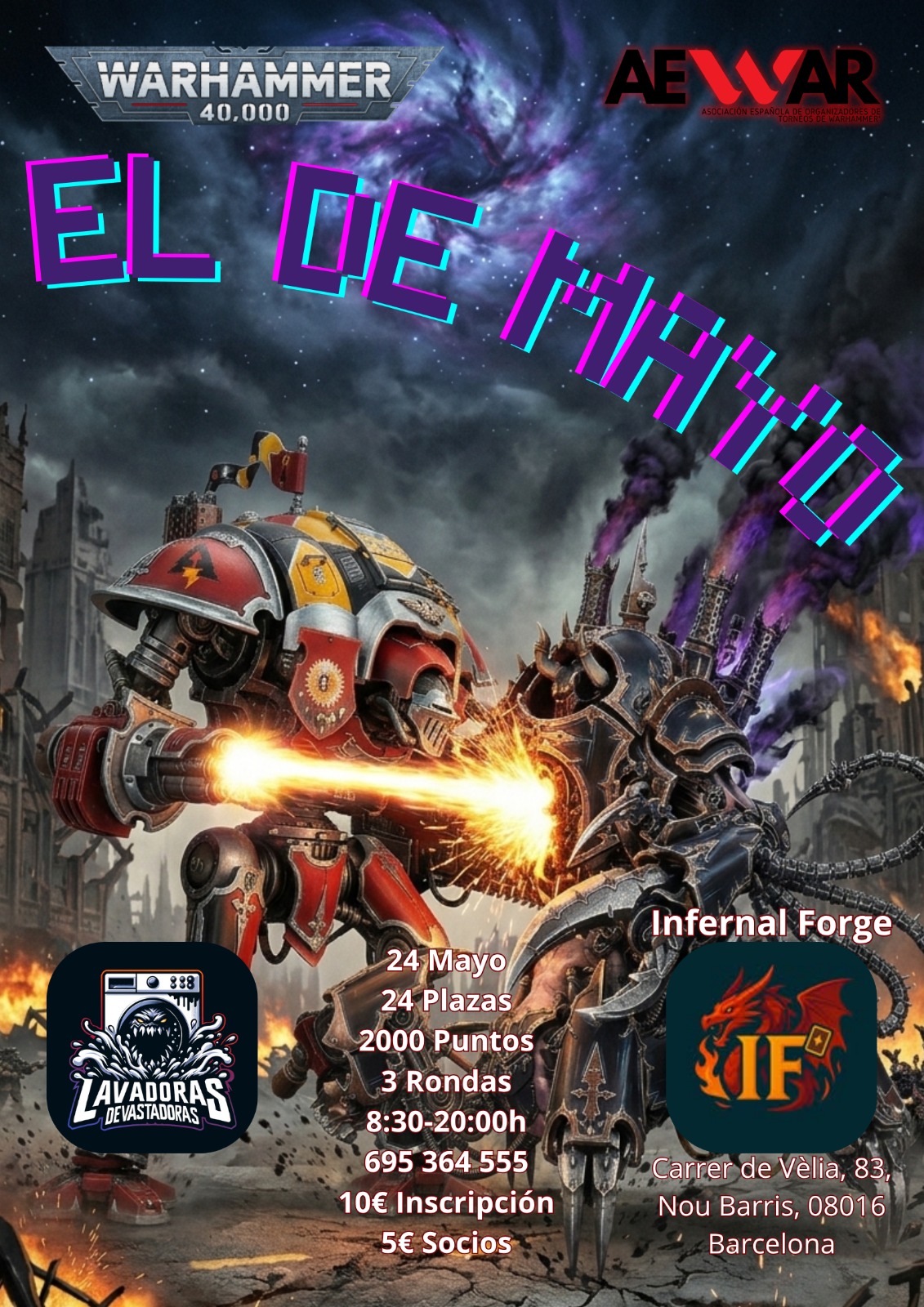III Torneo Warhammer 40K Infernal Forge - El de Mayo 2026