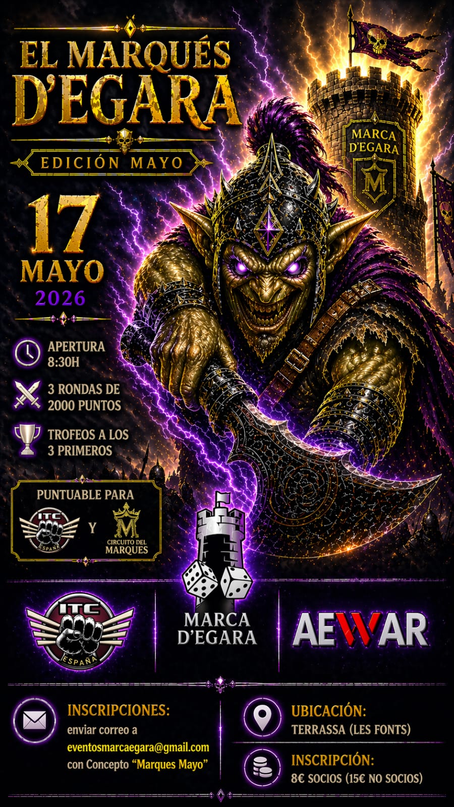 Torneo Warhammer 40K El Marques d´ Egara Mayo 2026