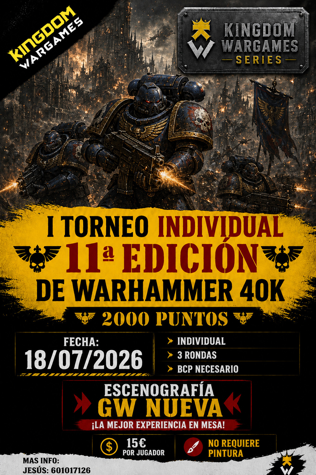 Torneo Warhammer 40K Kingdom Wargames - Julio 2026