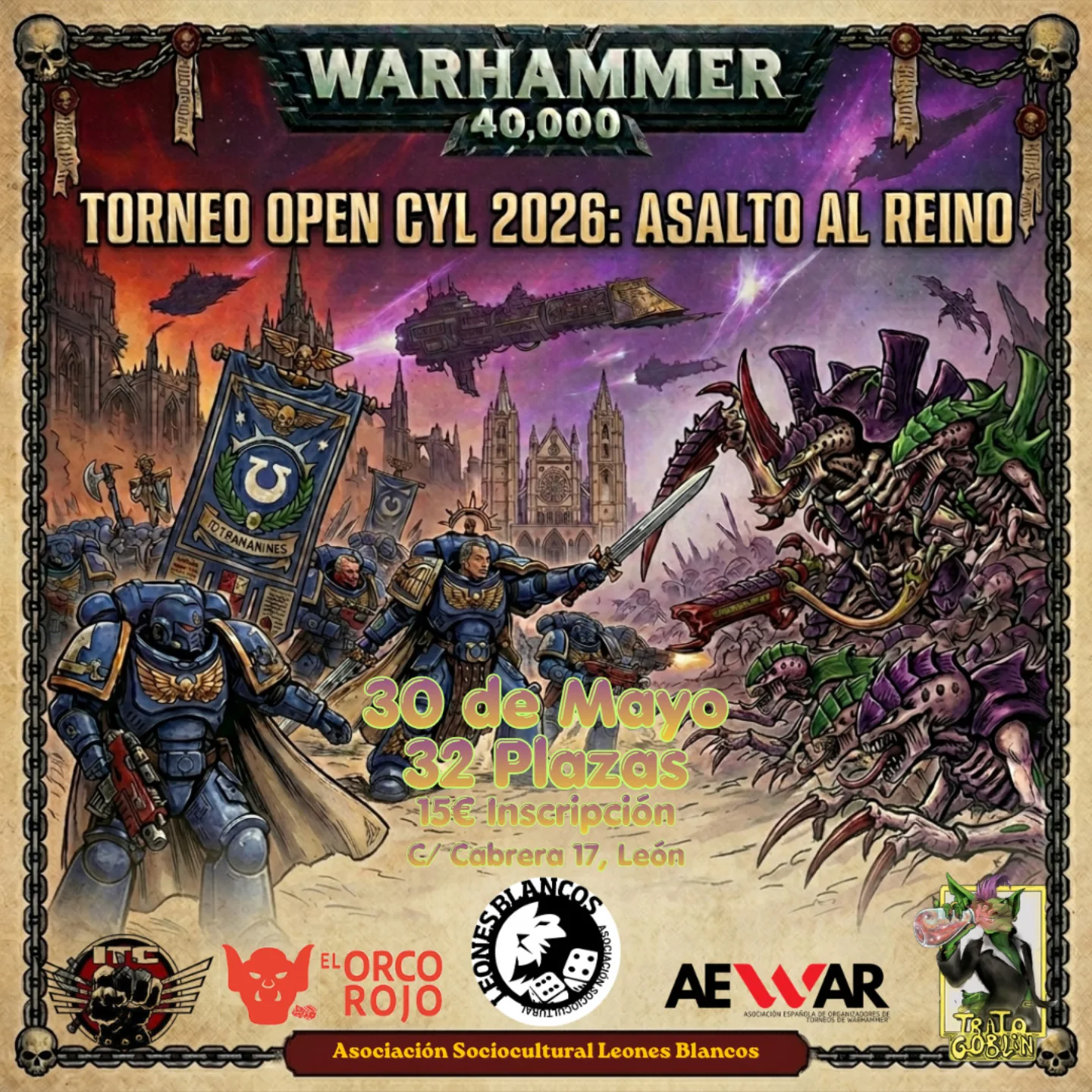 Torneo Warhammer 40K Open CYL Asalto al Reino 2026