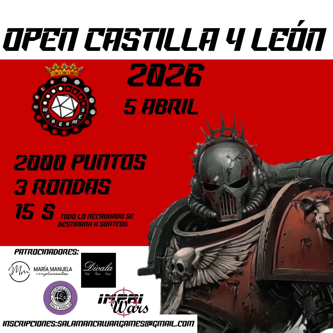 Torneo Warhammer 40K Open CyL 2026 Salamanca Wargames