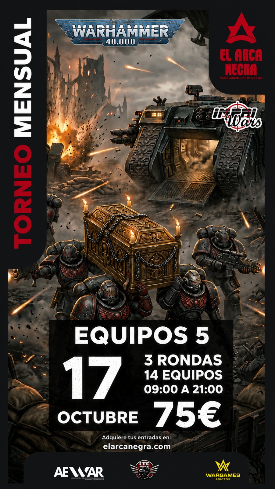 Torneo Warhammer 40K por equipos El Arca Negra - Octubre 2026