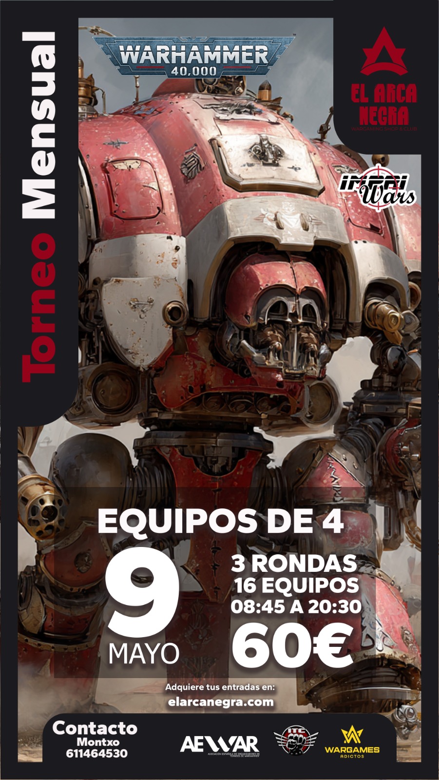 Torneo Warhammer 40K por equipos El Arca Negra - Mayo 2026