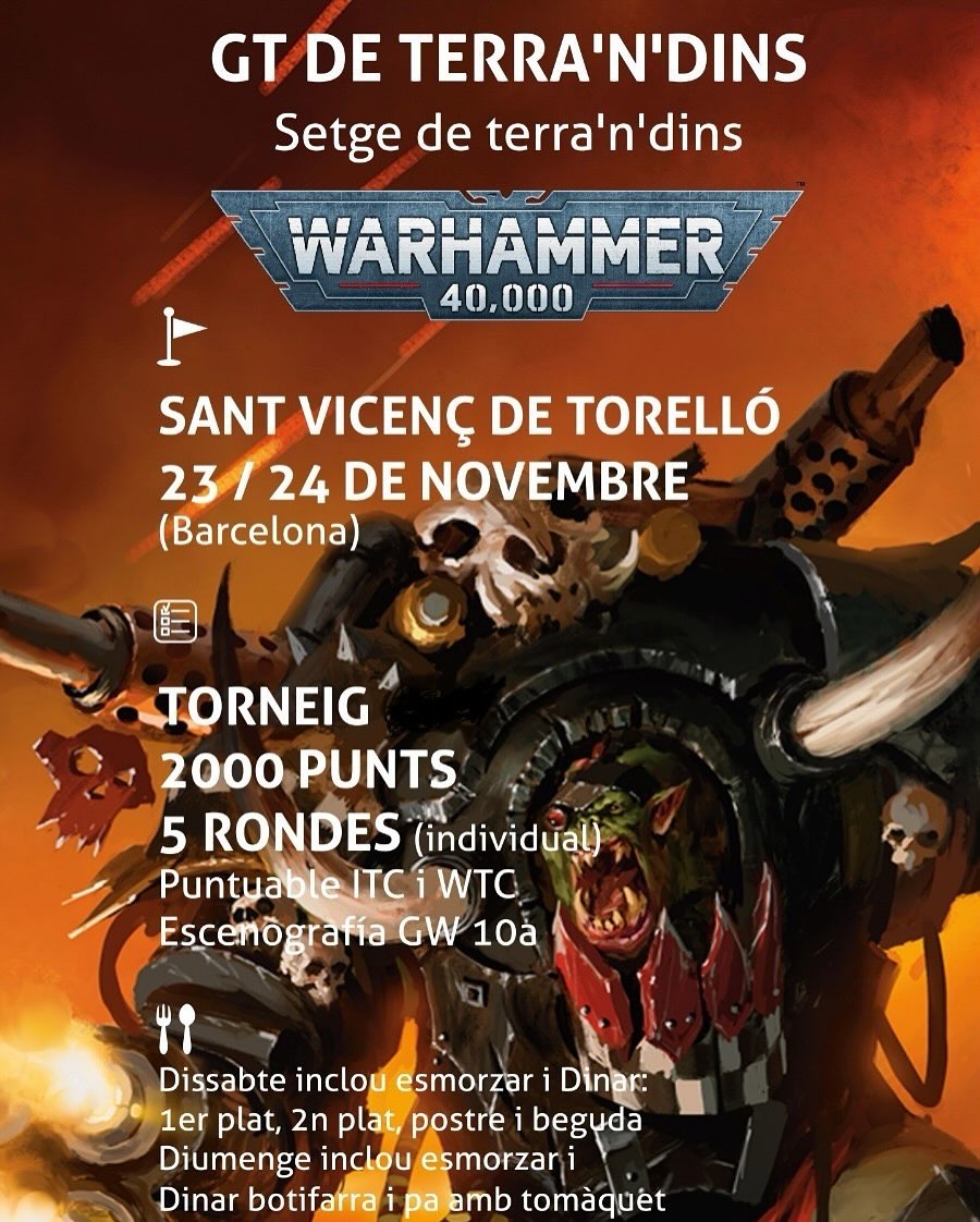 Torneo Warhammer 40.000 Setge de Terrandins 2026