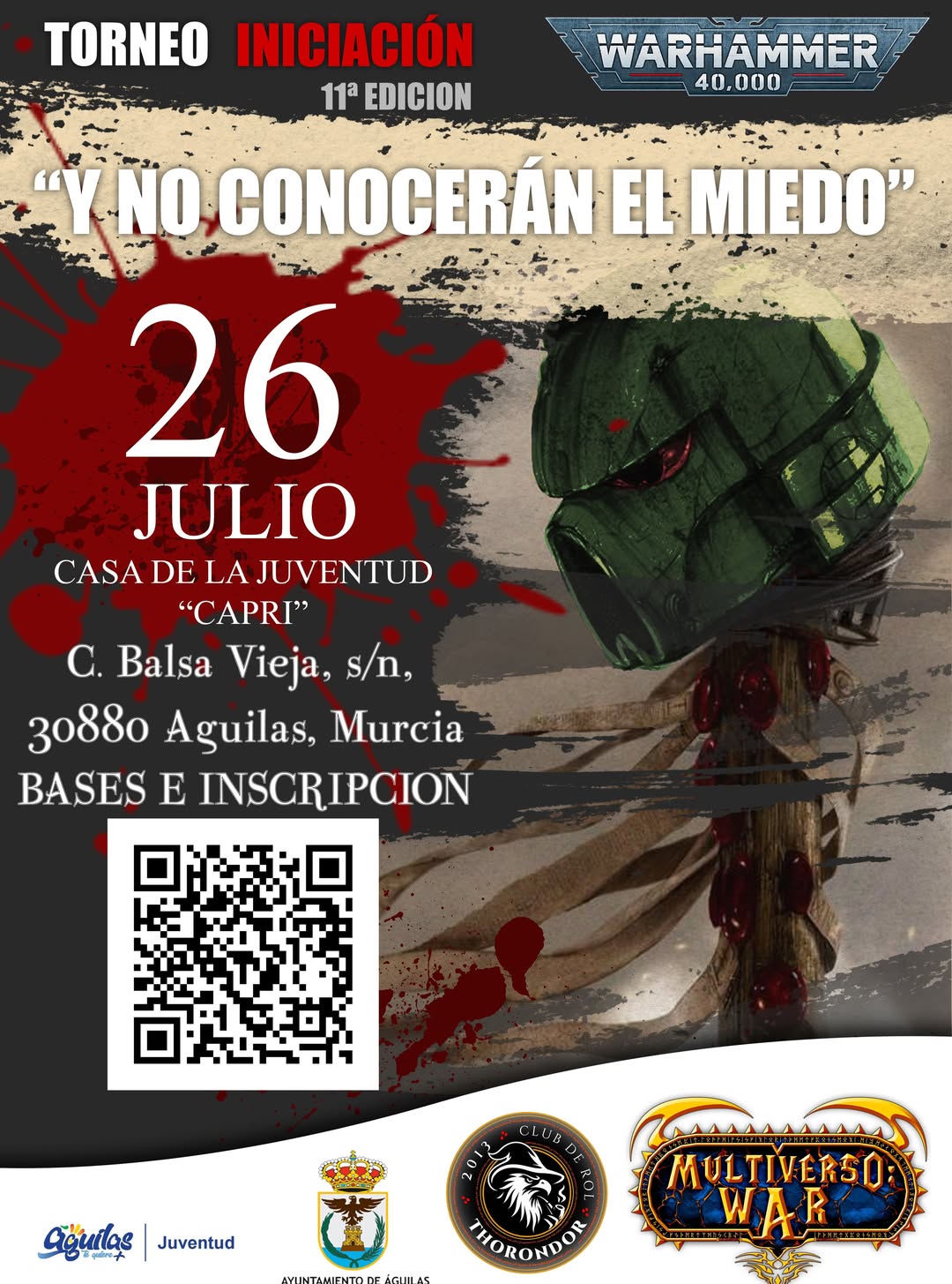 Torneo Warhammer 40K Y no conocerán el miedo - Julio 2026