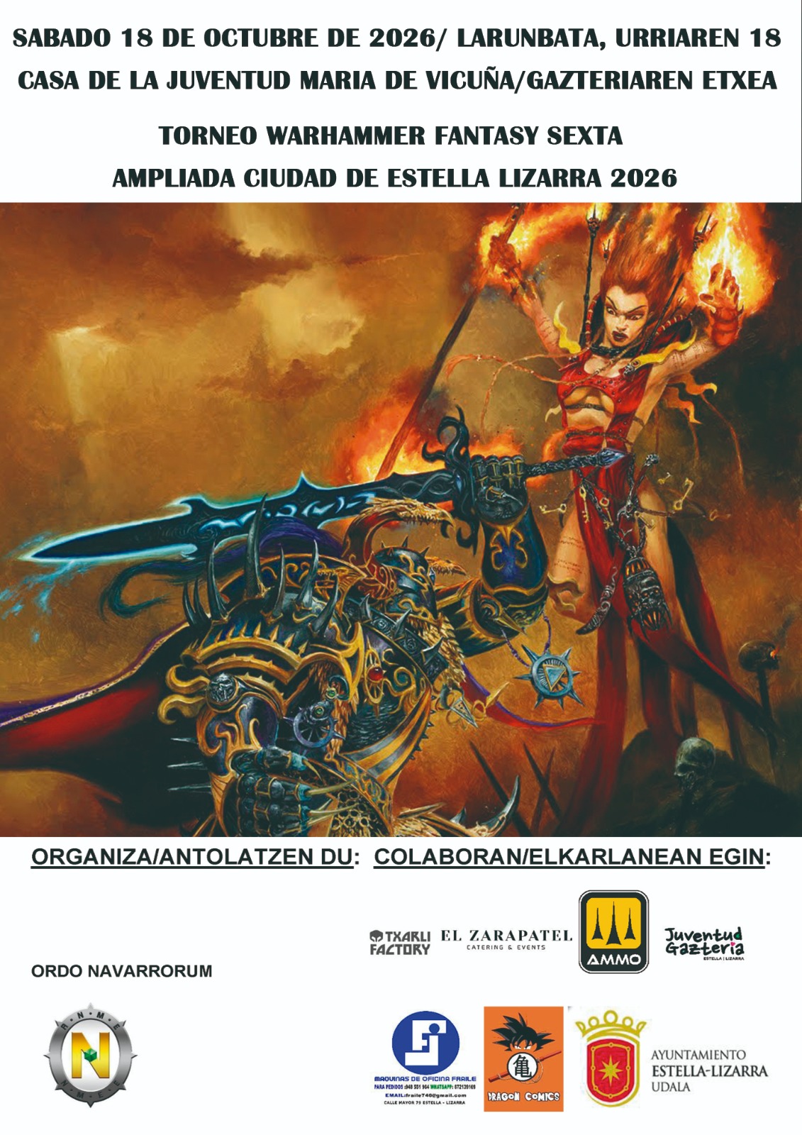Torneo Warhammer Fantasy Ciudad de Estella-Lizarra 2026