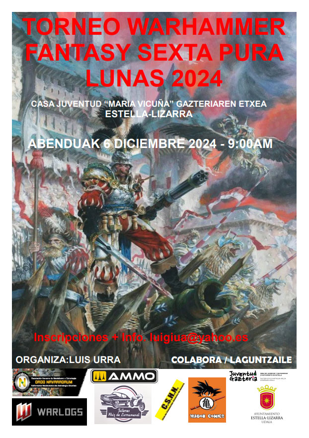 Torneo Warhammer Fantasy Lunas de Estella 2024