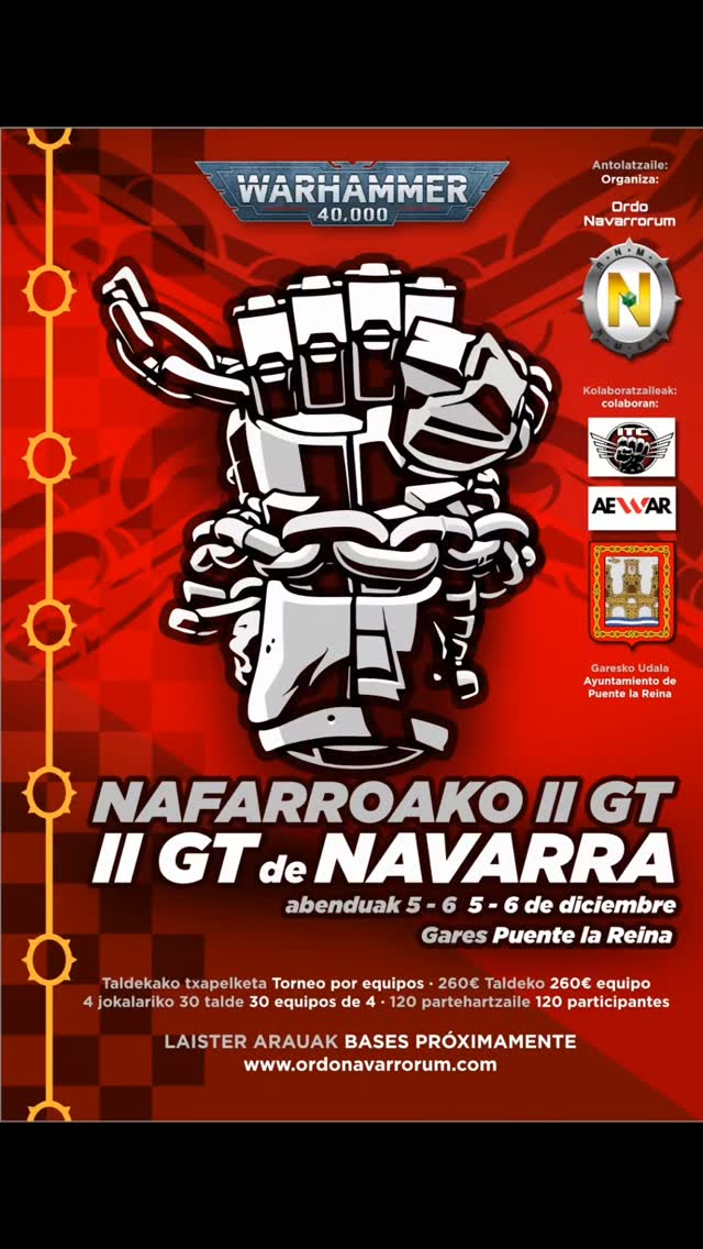 II Torneo Warhammer 40K GT Las Cadenas del Reyno