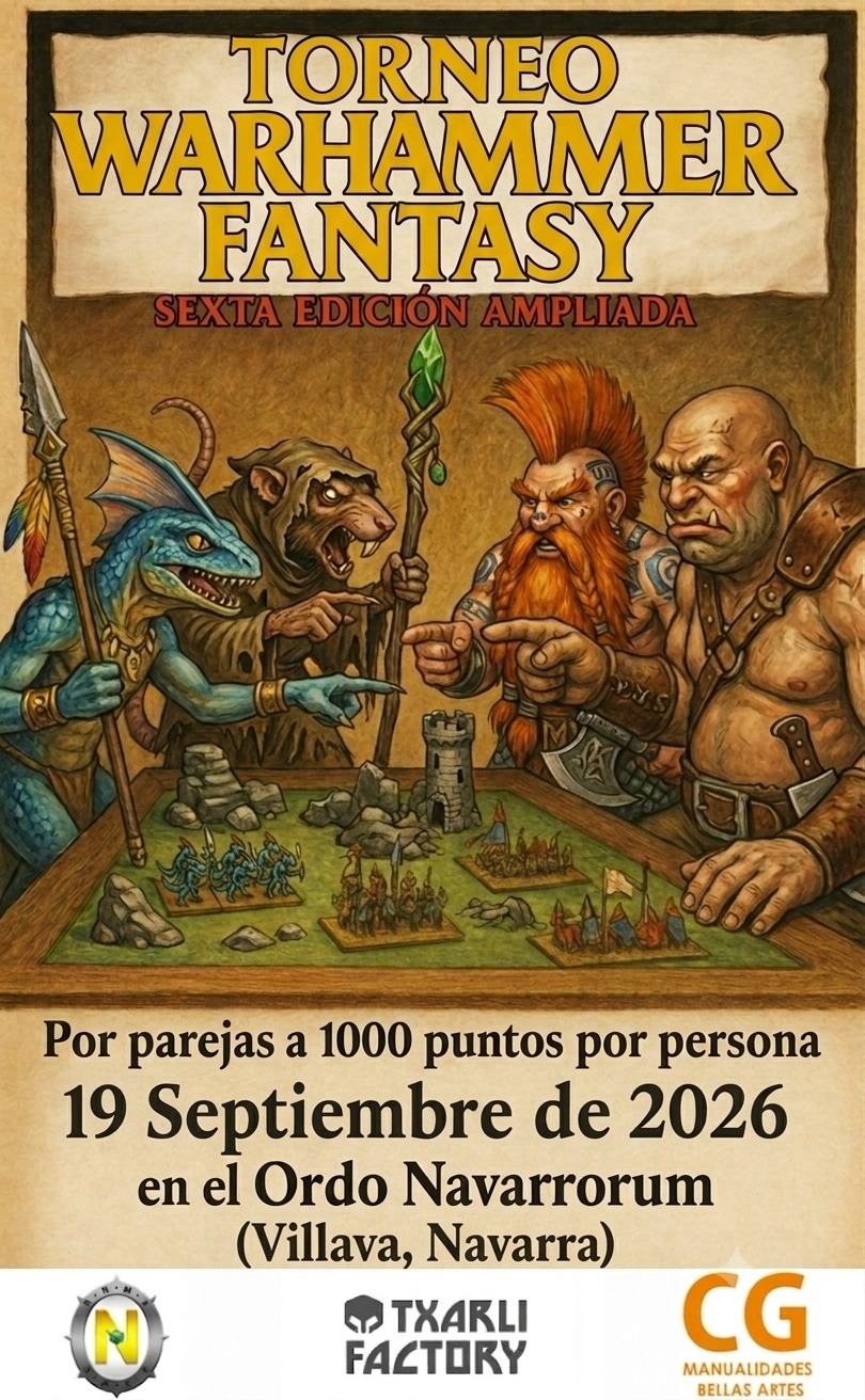II Torneo Warhammer Fantasy Parejas Ordo Navarrorum