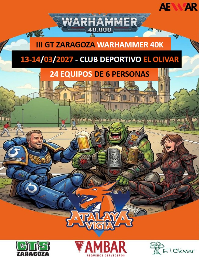 III Torneo Warhammer 40.000 GT por equipos Zaragoza 2027