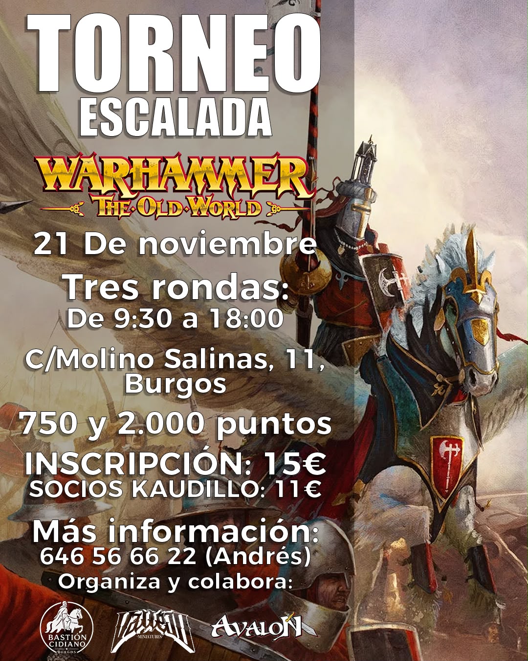 Torneo The Old World Escalada Bastion Cidiano - Noviembre 2026