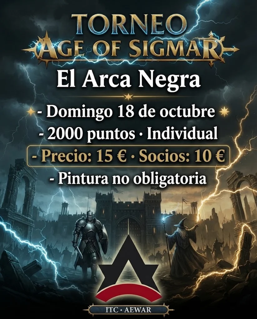 Torneo Age of Sigmar El Arca Negra - Octubre 2026