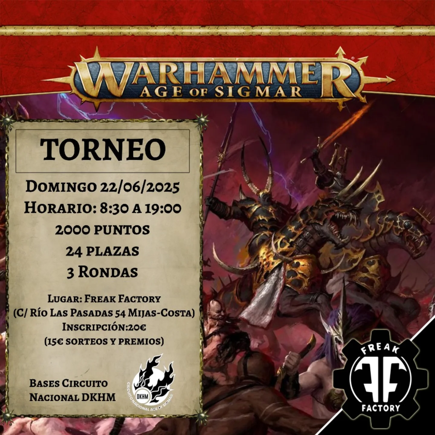 Torneo Age of Sigmar Freak Factory - Junio 2026