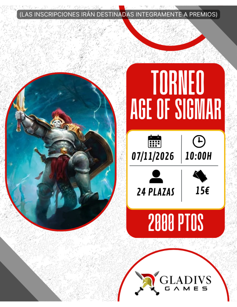 Torneo Age of Sigmar Gladius Games - Noviembre 2026