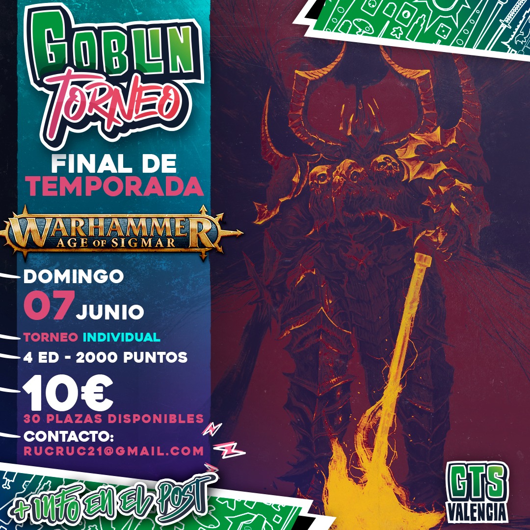 Goblin Torneo Age of Sigmar Final de Temporada Valencia 2026
