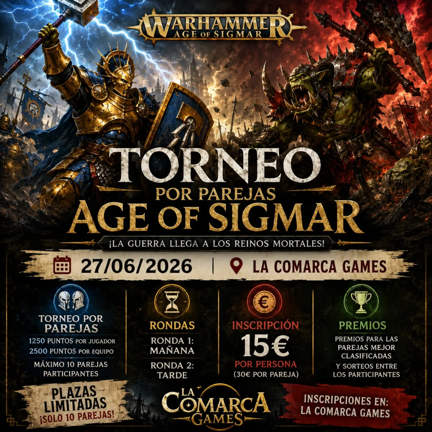 Torneo Age of Sigmar por parejas La Comarca Games (Junio 2026)
