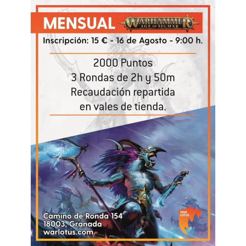 Torneo Warhammer 40.000 War Lotus - Agosto 2026