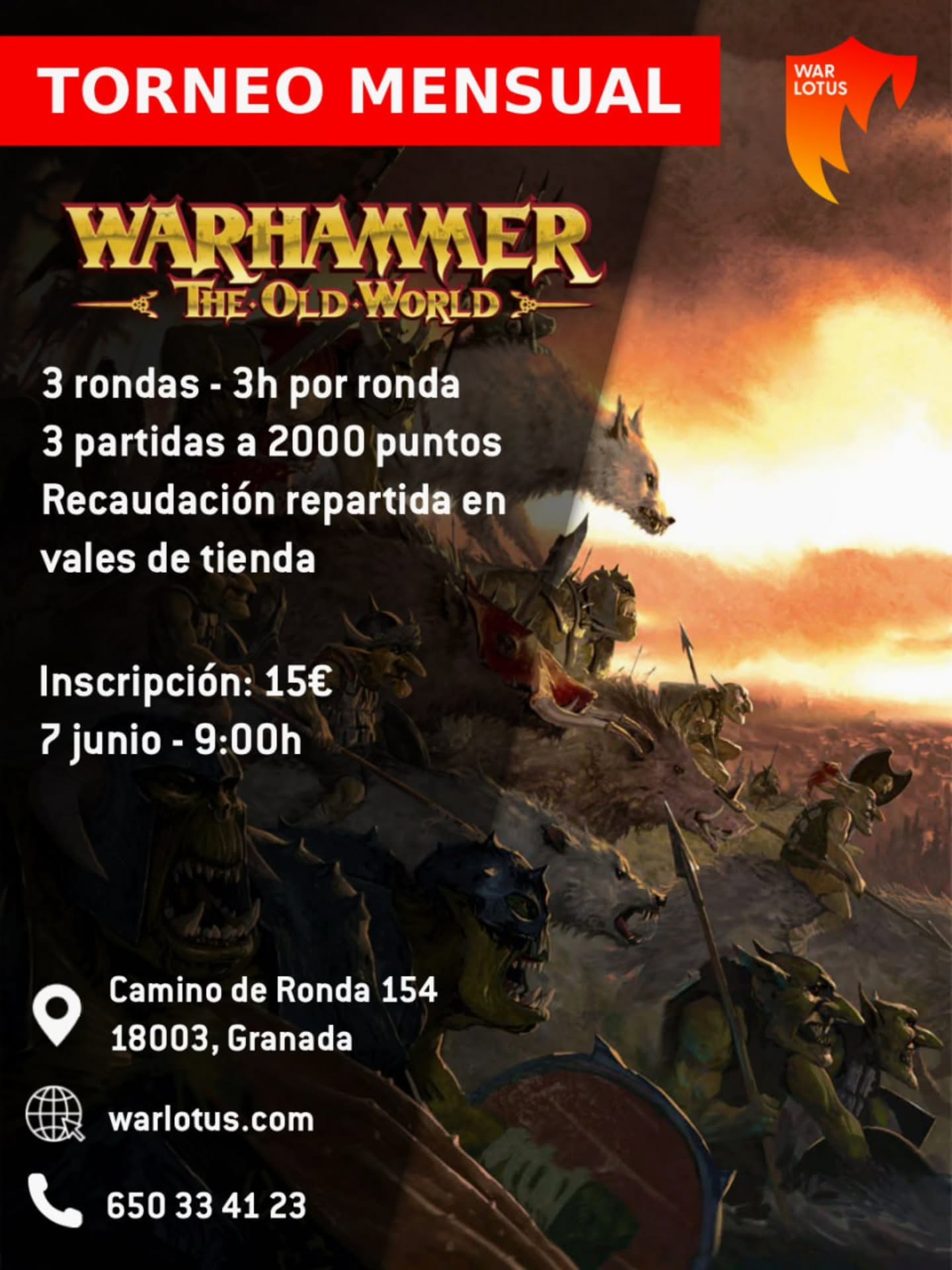 Torneo The Old World War Lotus - Junio 2026