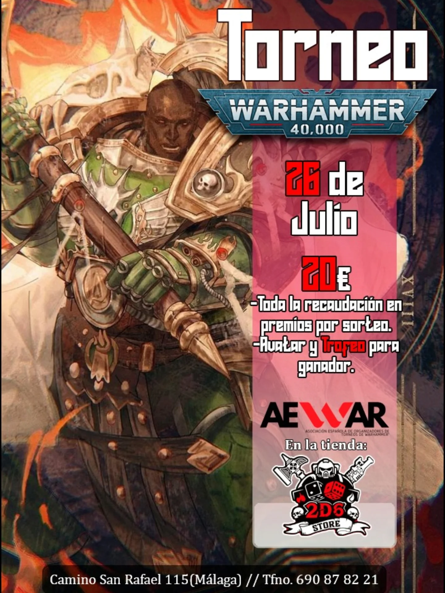Torneo Warhammer 40K 2D6 Store (Julio 2026)