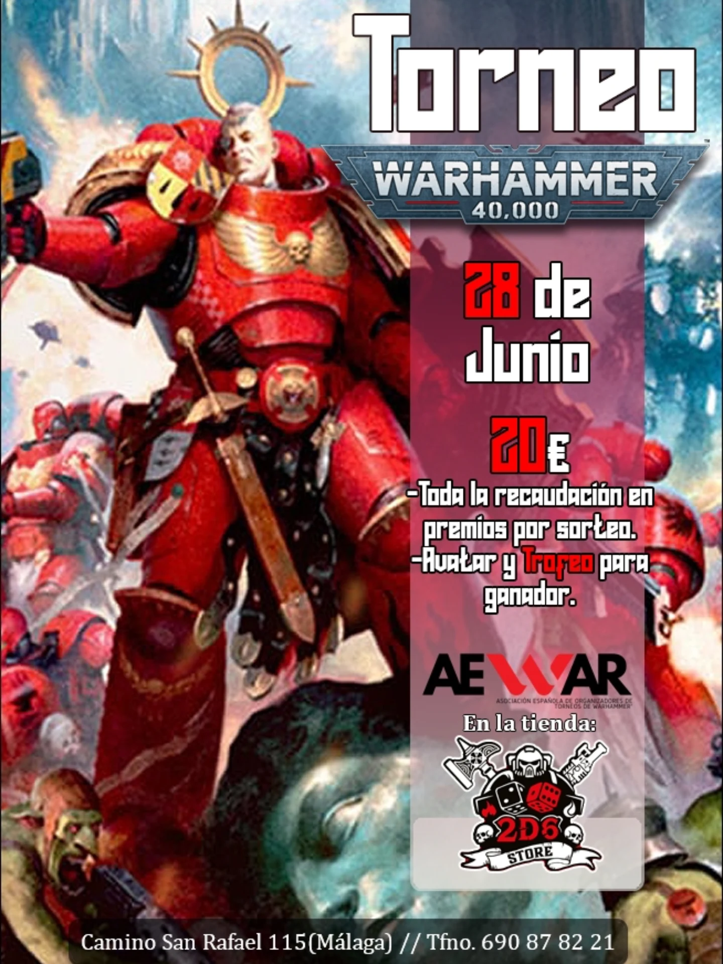 Torneo Warhammer 40K 2D6 Store (Junio 2026)
