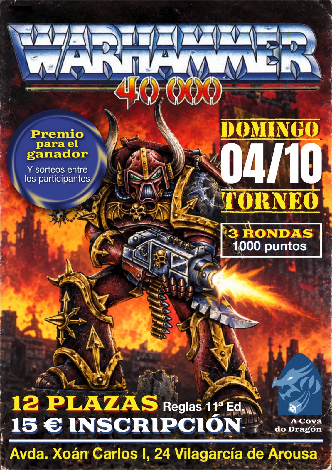 Torneo Warhammer 40.000 A Cova do Dragón - Octubre 2026