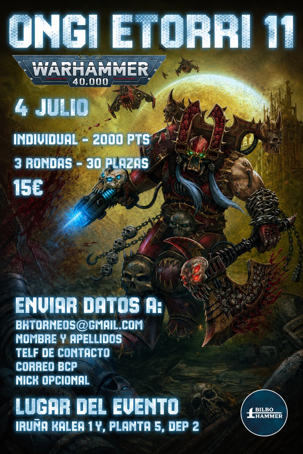 Torneo Warhammer 40.000 Bilbo Hammer - Julio 2026