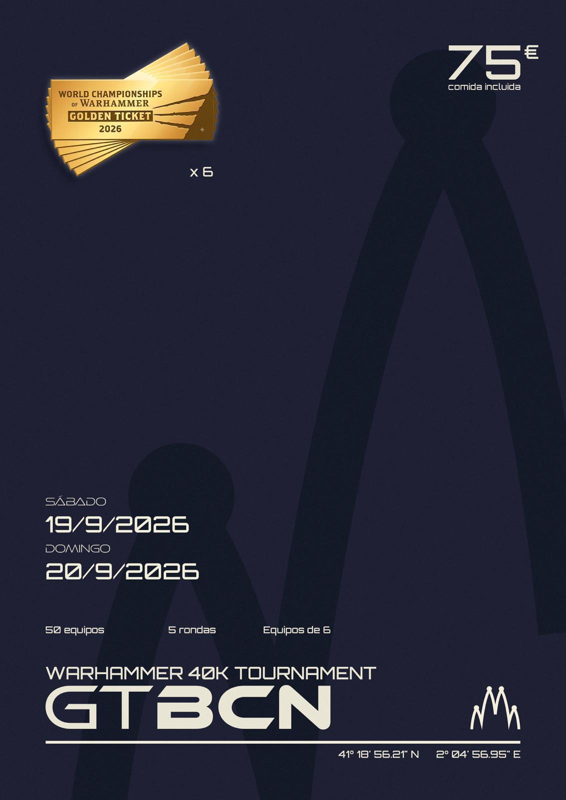 Torneo Warhammer 40K GT por equipos Barcelona 2026