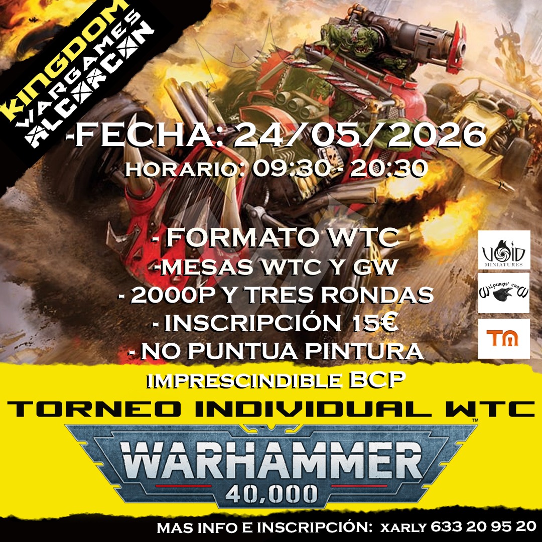 Torneo Warhammer 40K Kingdom Wargames Alcorcón - Mayo 2026