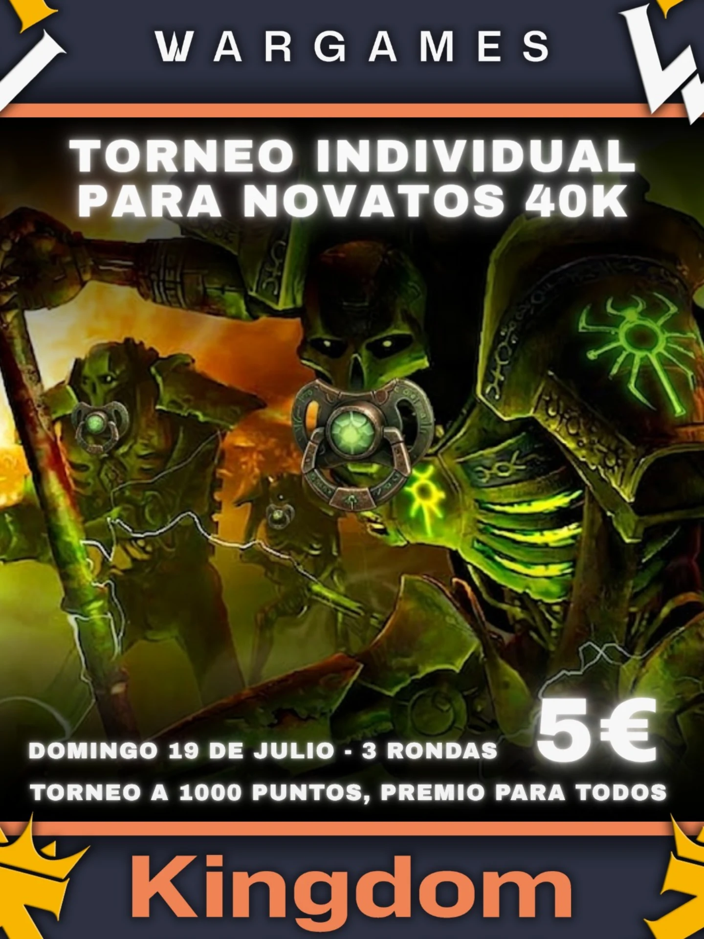 Torneo Warhammer 40K Kingdom Wargames Valencia - Julio 2026