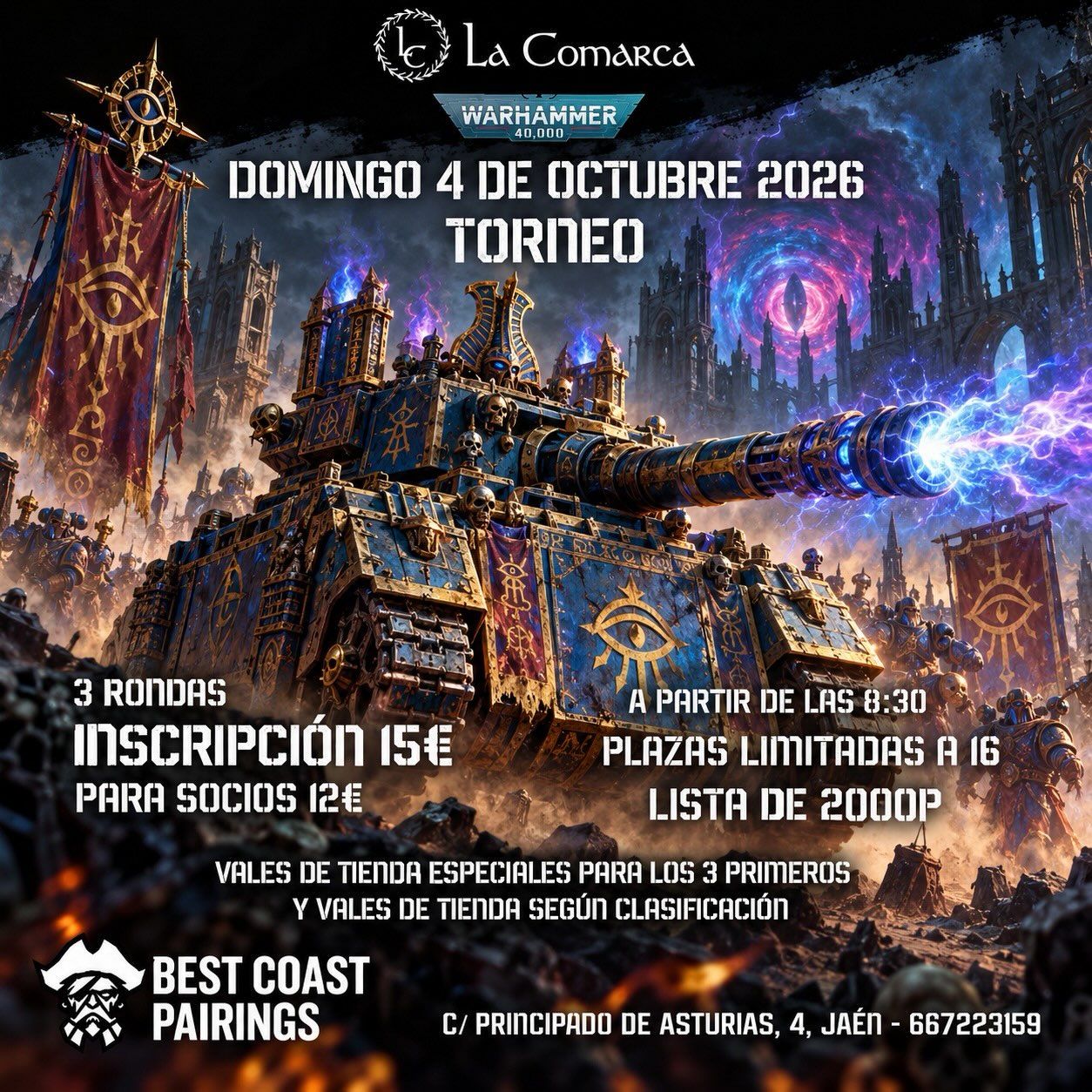 Torneo Warhammer 40.000 La Comarca Juegos - Octubre 2026