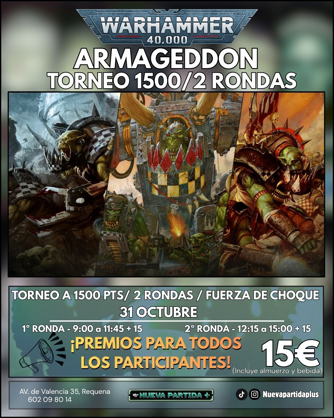 Torneo Warhammer 40.000 Nueva Partida Plus - Octubre 2026