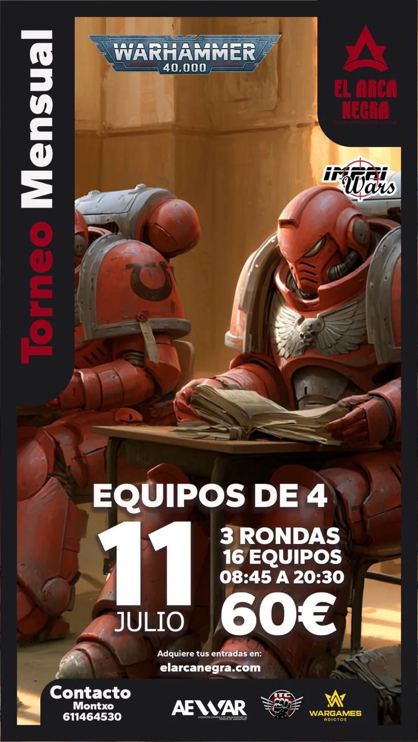 Torneo Warhammer 40K por equipos El Arca Negra - Julio 2026